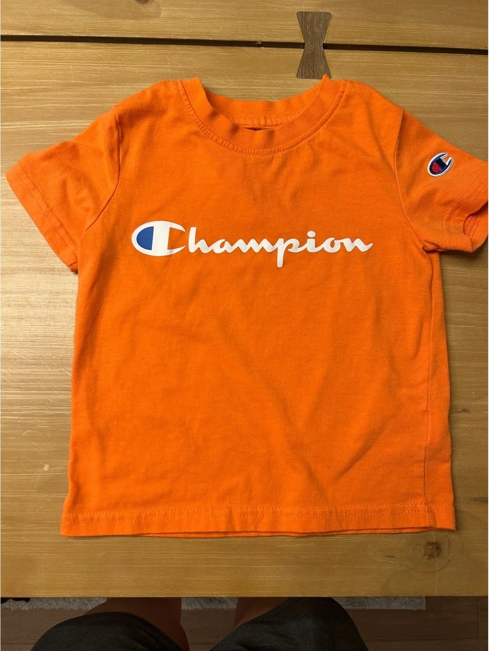Champion Authentic Athleticwear Orange Kids T-Shirt Size 4
